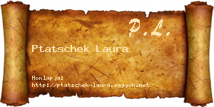 Ptatschek Laura névjegykártya